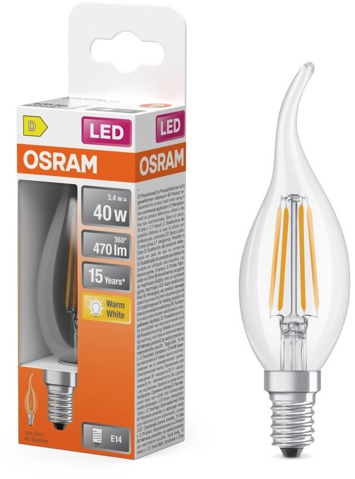 LEDSCL BA35 3.4/4W E14 2700K