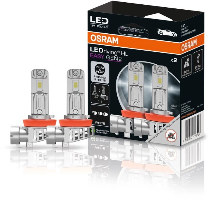LIGHT LED EASY H8/H9/H11/H16 12V 26W