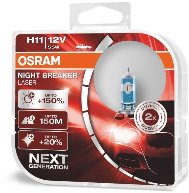 OSRAM Automobilinės lemputės NIGHT BREAKER LASER
