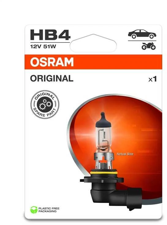 CAR LIGHT 9006-01B 51W 12V P22D