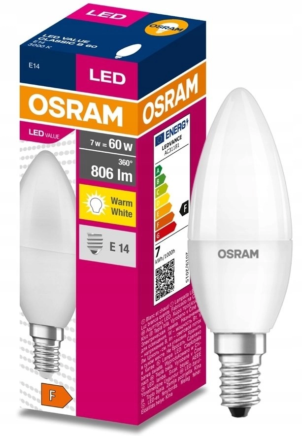 VALUE CLASSIC B 60 E14 LED