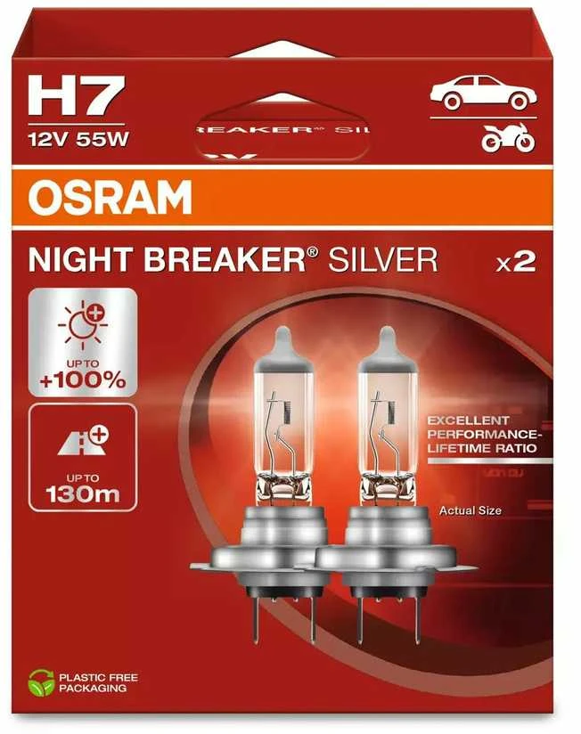 OSRAM Car bulbs NIGHT BREAKER Silver