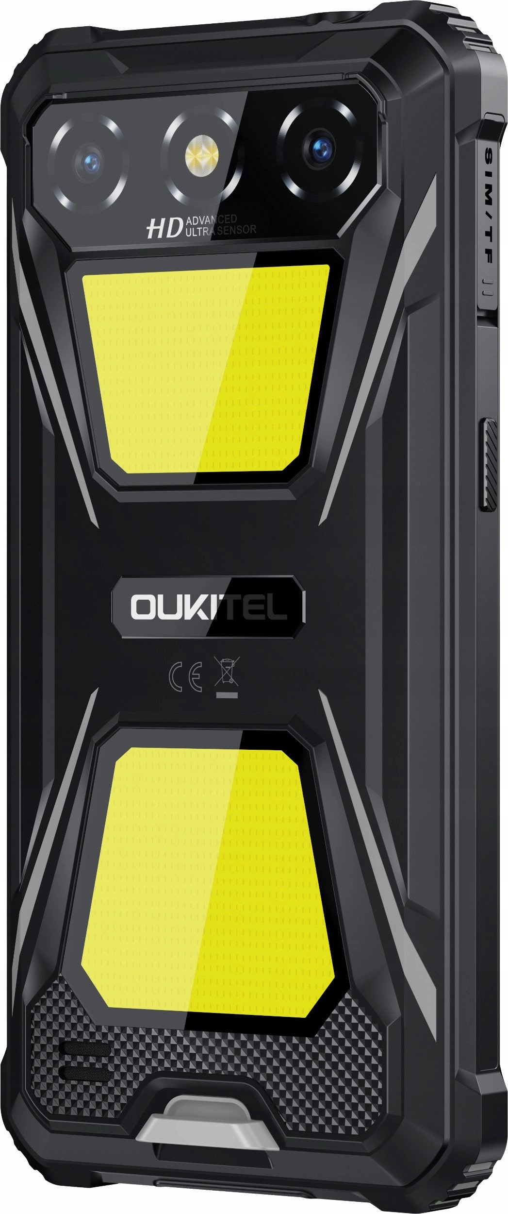 Oukitel G5 6 collu viedtālrunis ar divām SIM kartēm Android 14 4G C tipa USB 4 GB 128 GB 6300 mAh melns
