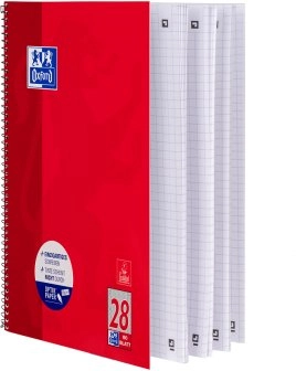 Oxford Collegeblock A4+220x295mm 80 Bl. Checkered
