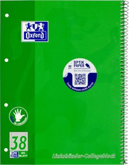 Oxford 100050405 notebook A4 Green 100050405