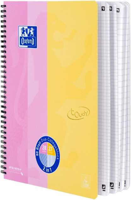 Notebook with spiral OXFORD TOUCH DUO