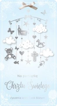 PASSION CARDS DL blue baptism card