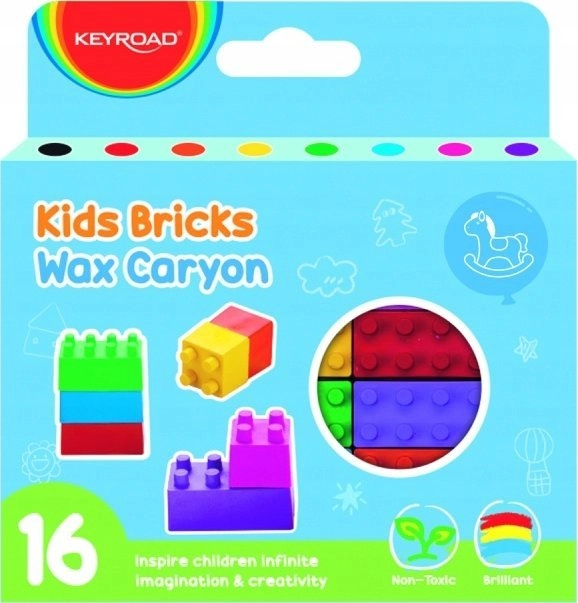 Wax crayons blocks 16 colors KR972654