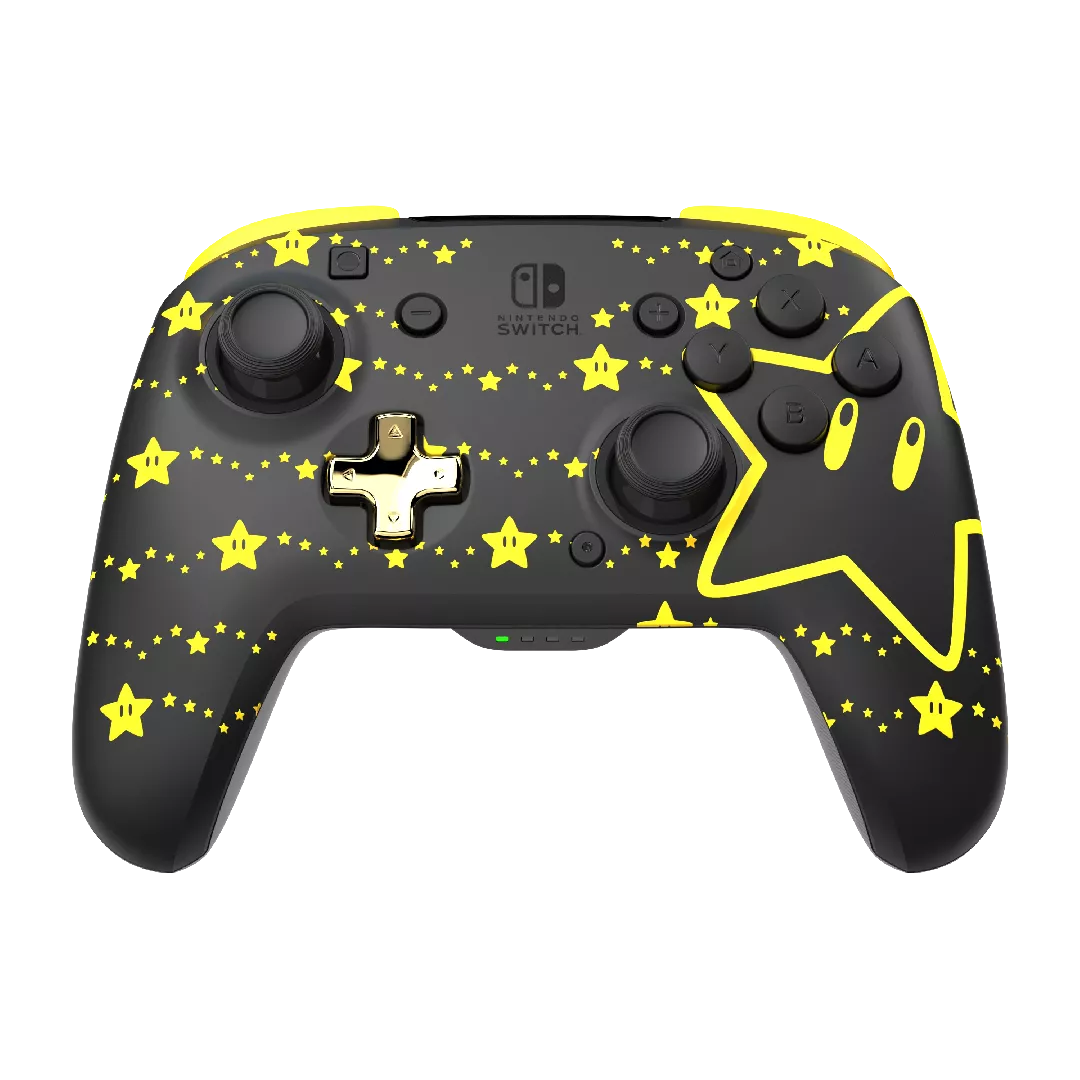 PDP REMATCH GLOW Black  Yellow Gamepad