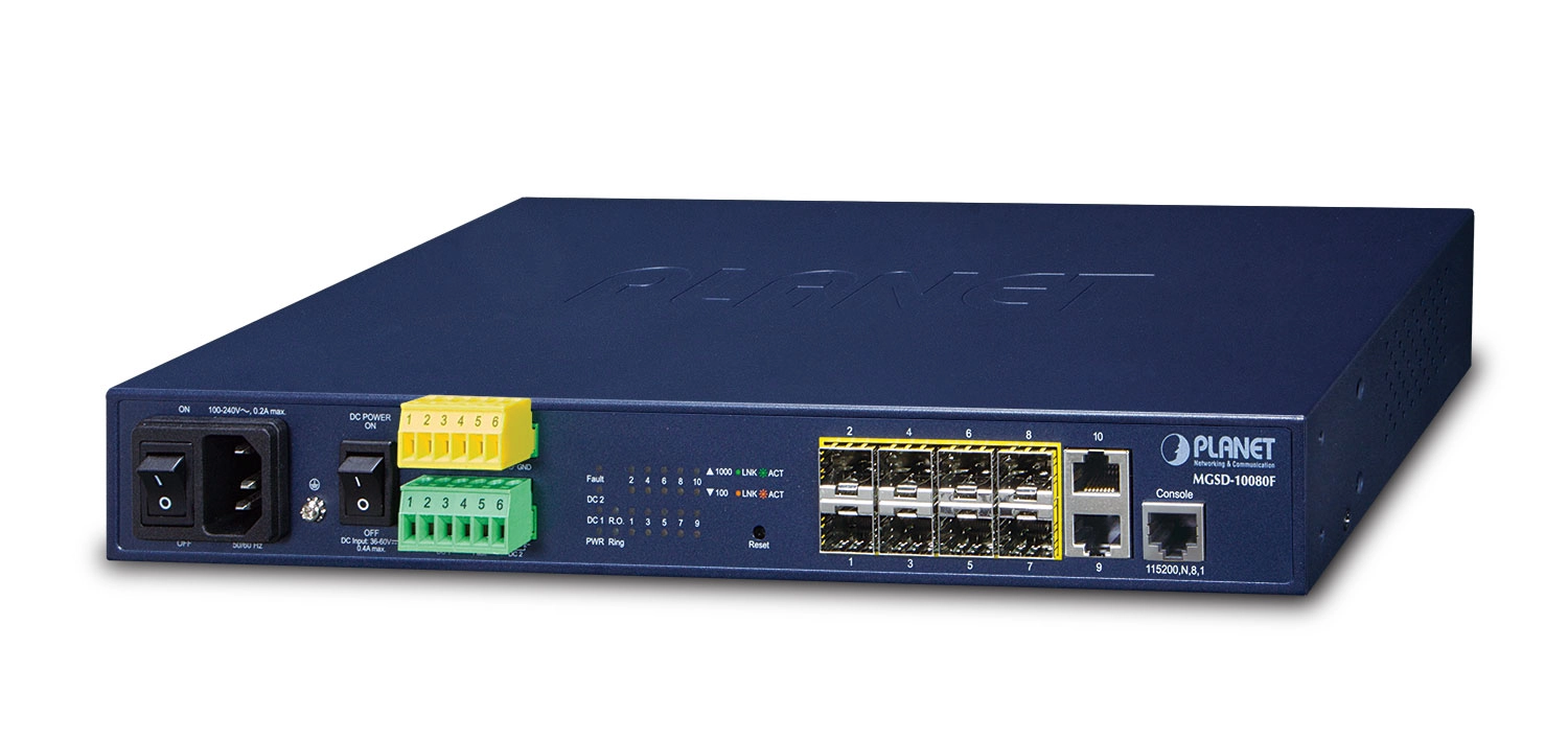 PLANET MGSD-10080F network switch Managed L2+