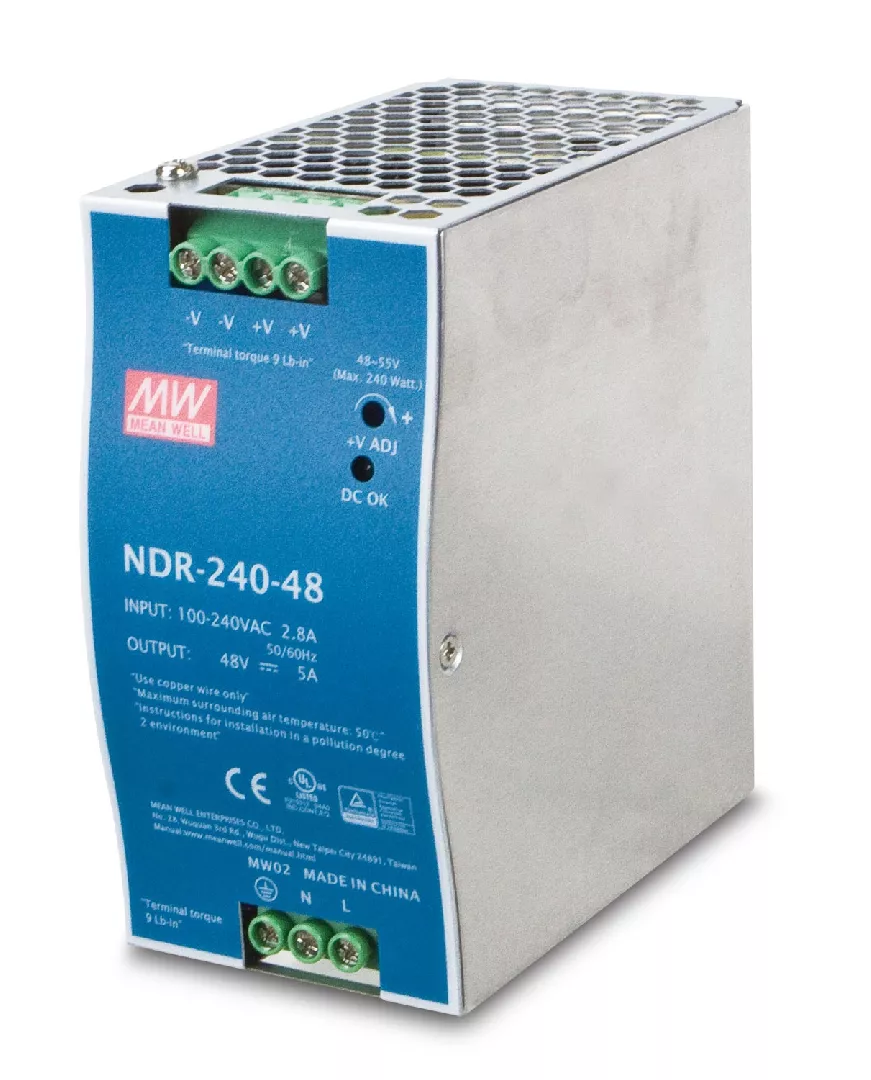 PLANET PWR-240-48 barošanas avotu vienība 240 W Zils, Pelēks