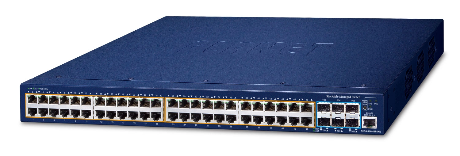 PLANET SGS-6310-48P6XR network switch Managed L3