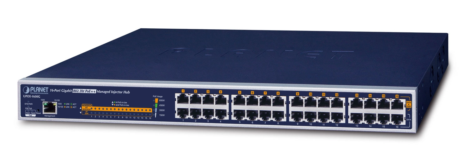 PLANET UPOE-1600G network switch Managed Gigabit