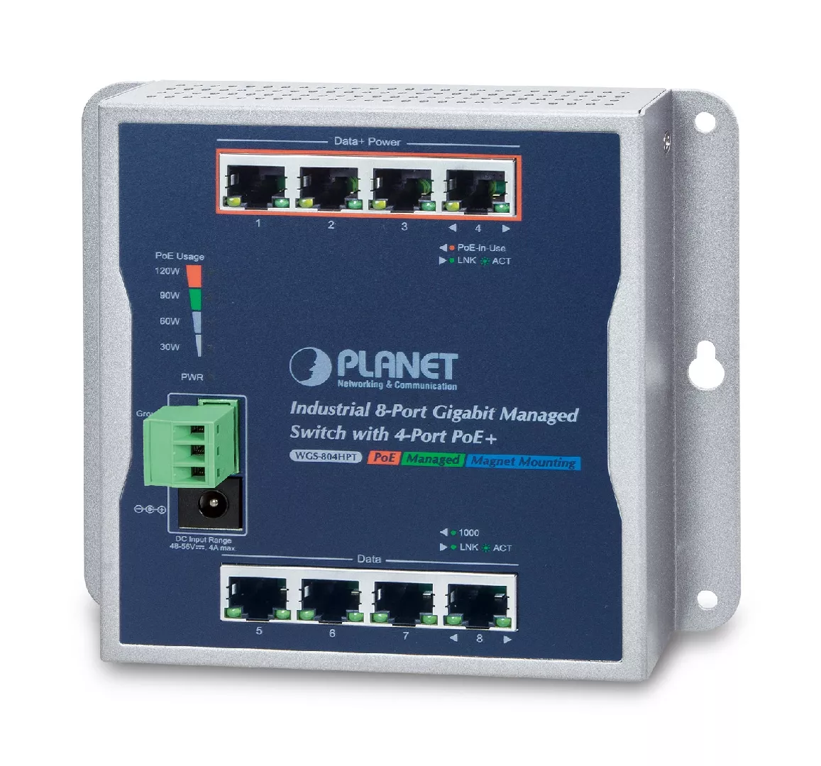 PLANET WGS-804HPT network switch Managed Gigabit