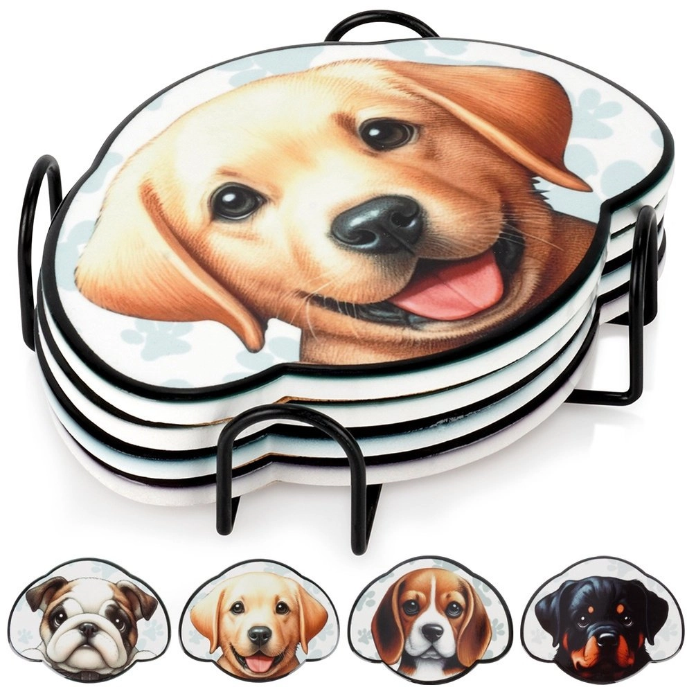 PLAYSTATION Cup coasters in a dog