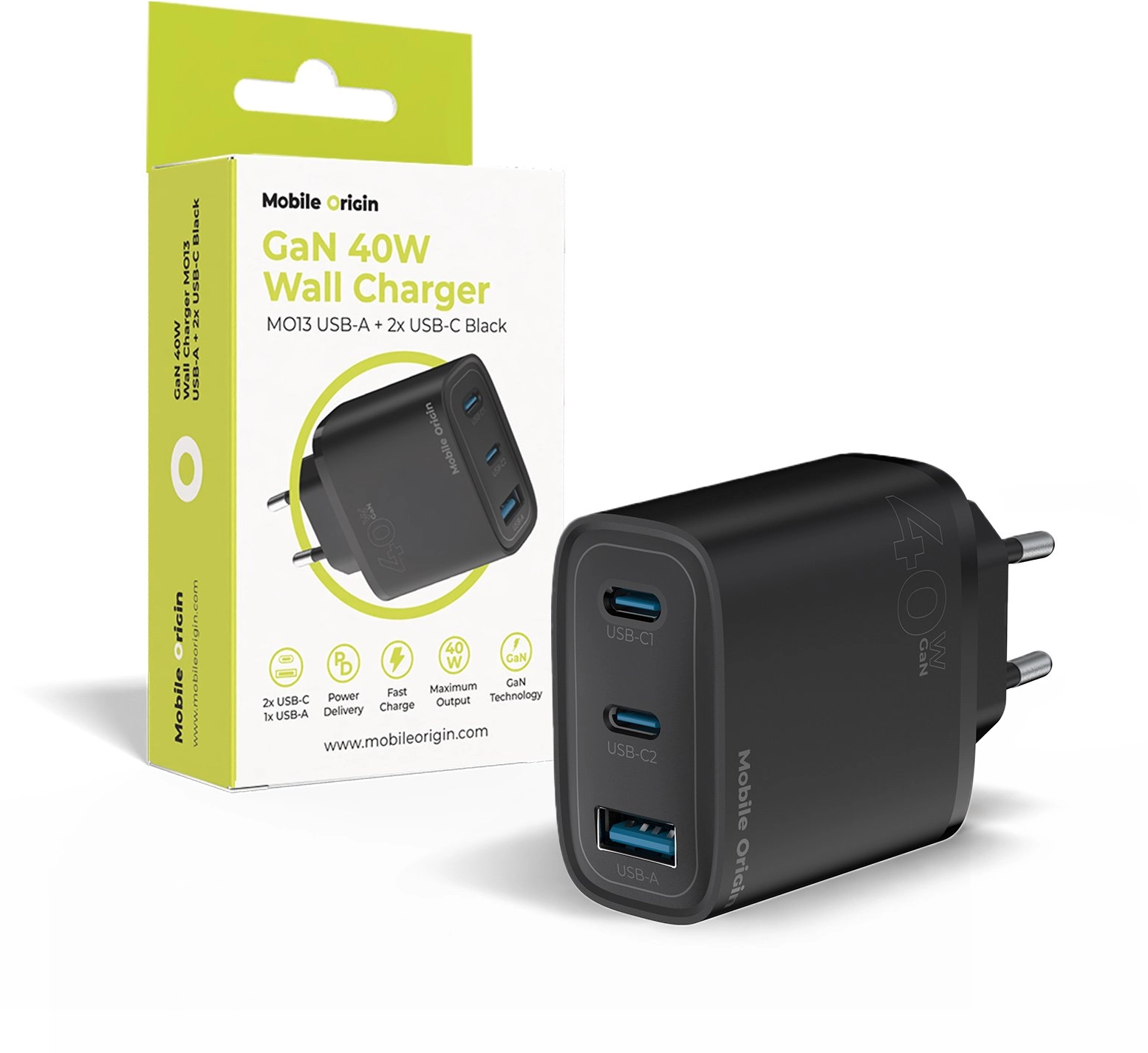 Ładowarka PNY Mobile Origin GaN 40W