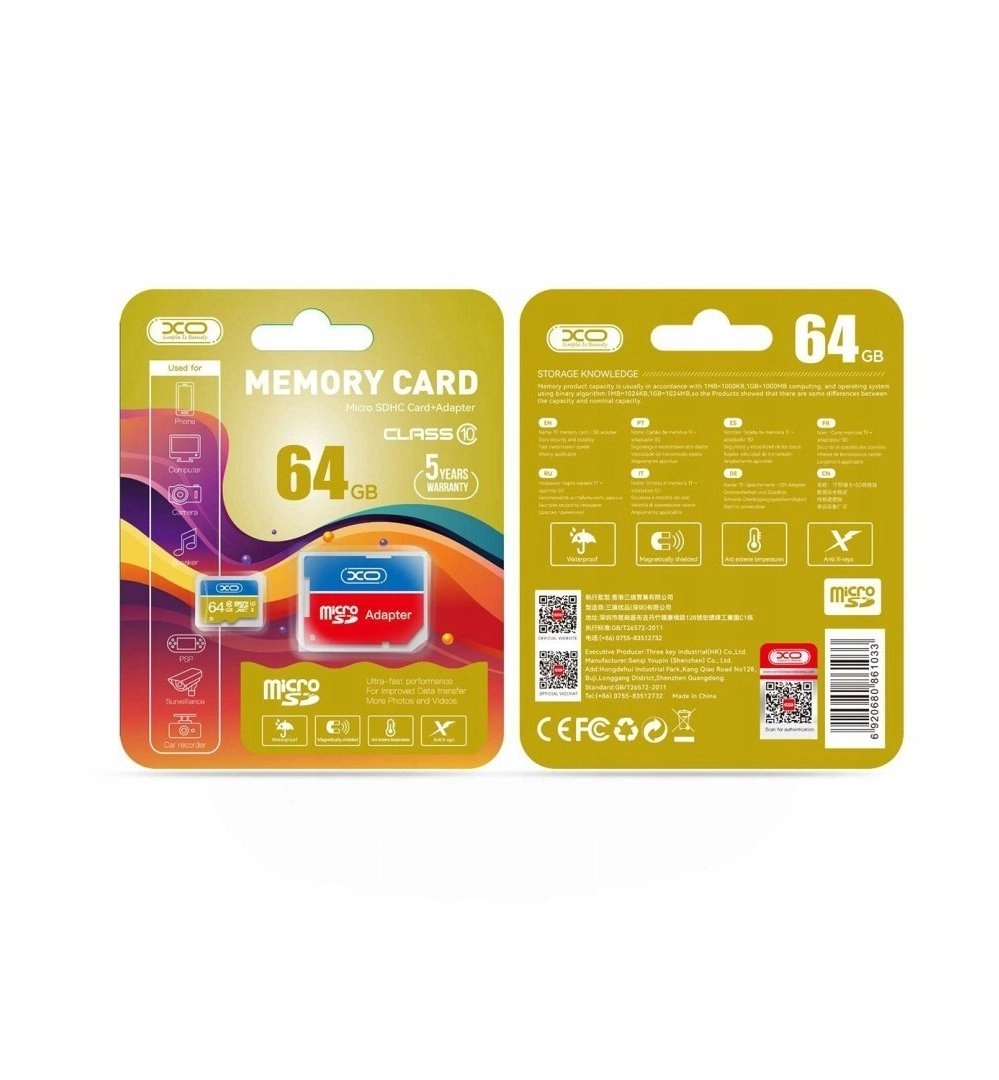 PNY XO card 64GB microSDXC class