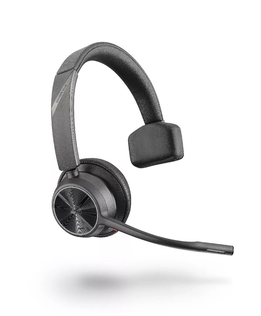 POLY VOYAGER 4310 UC Austiņas Bezvadu Birojs / zvanu centrs USB Type-A Bluetooth Melns