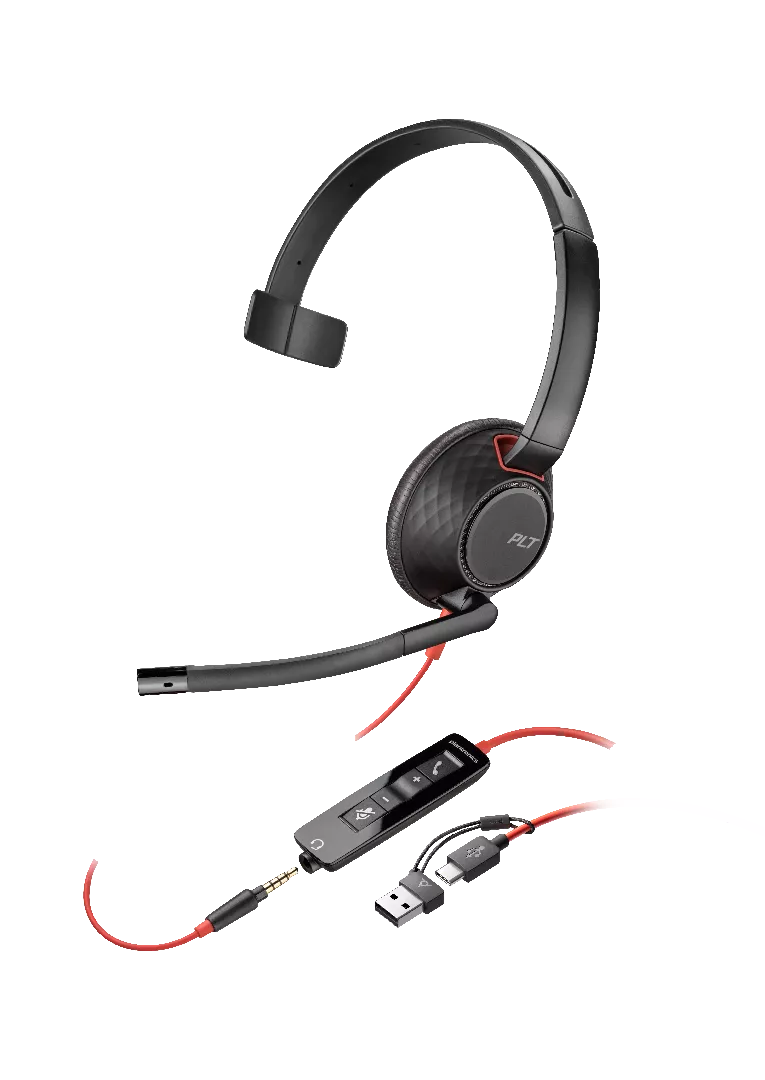 POLY Blackwire 5210 monaurālais USB-C austiņās