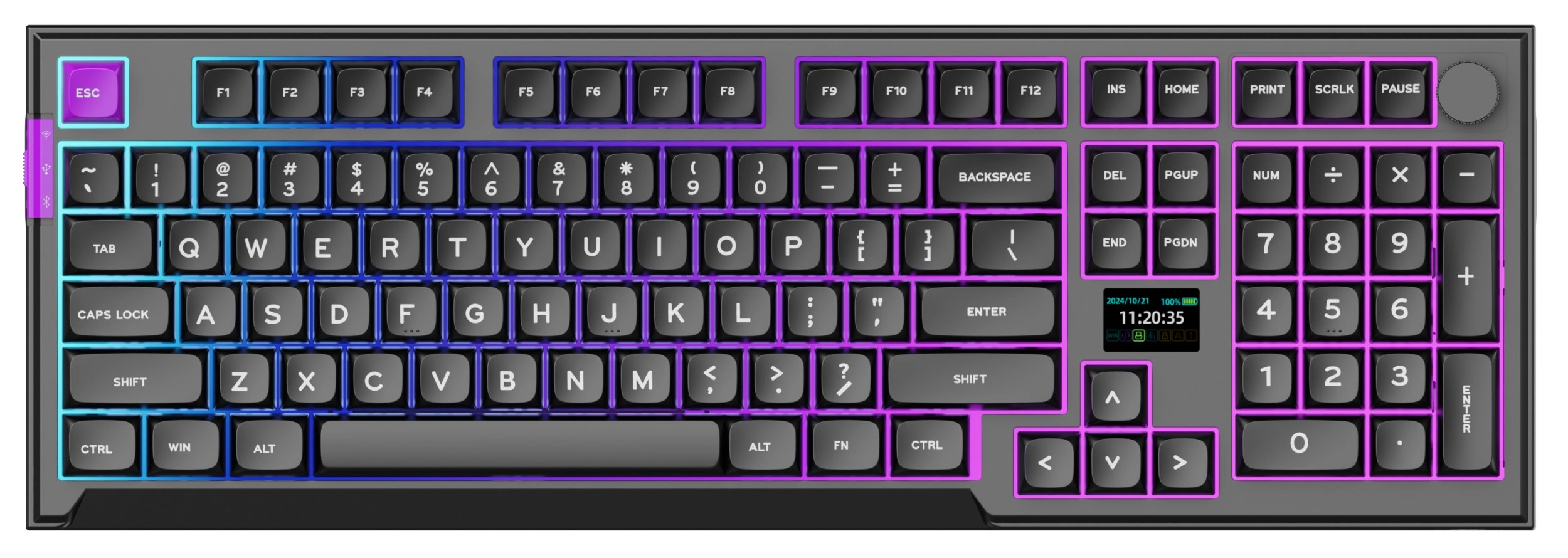 Klawiatura PREYON Silent claw red Gateron