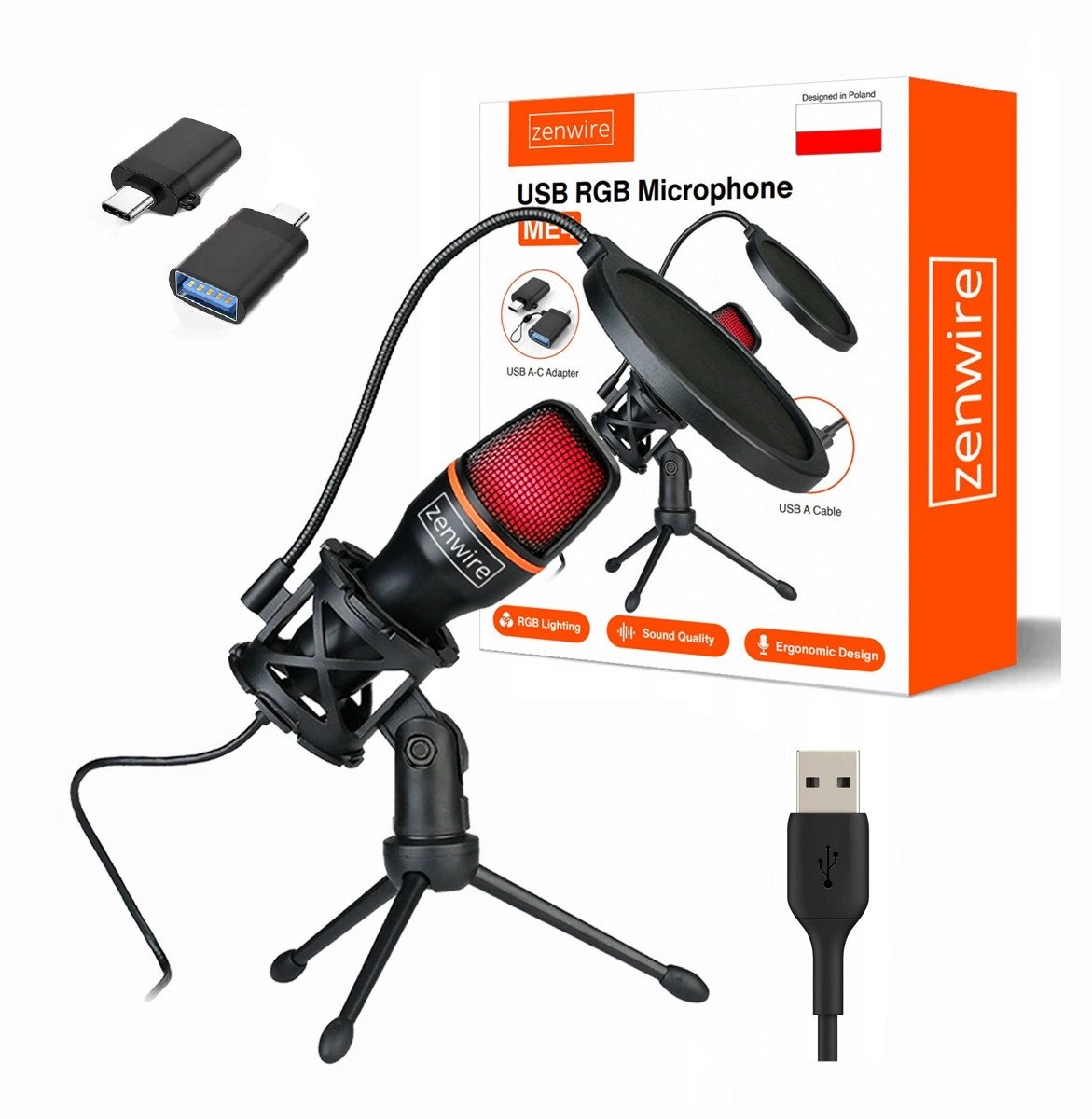 Studio Condenser Microphone for PC Gaming