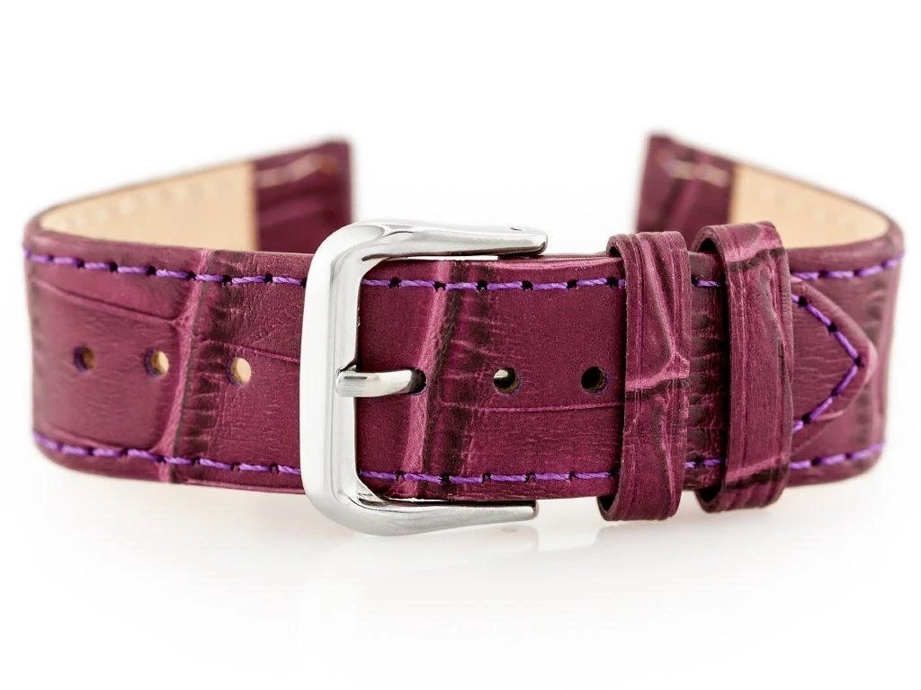 Watch strap Pacific W41 leather Purple