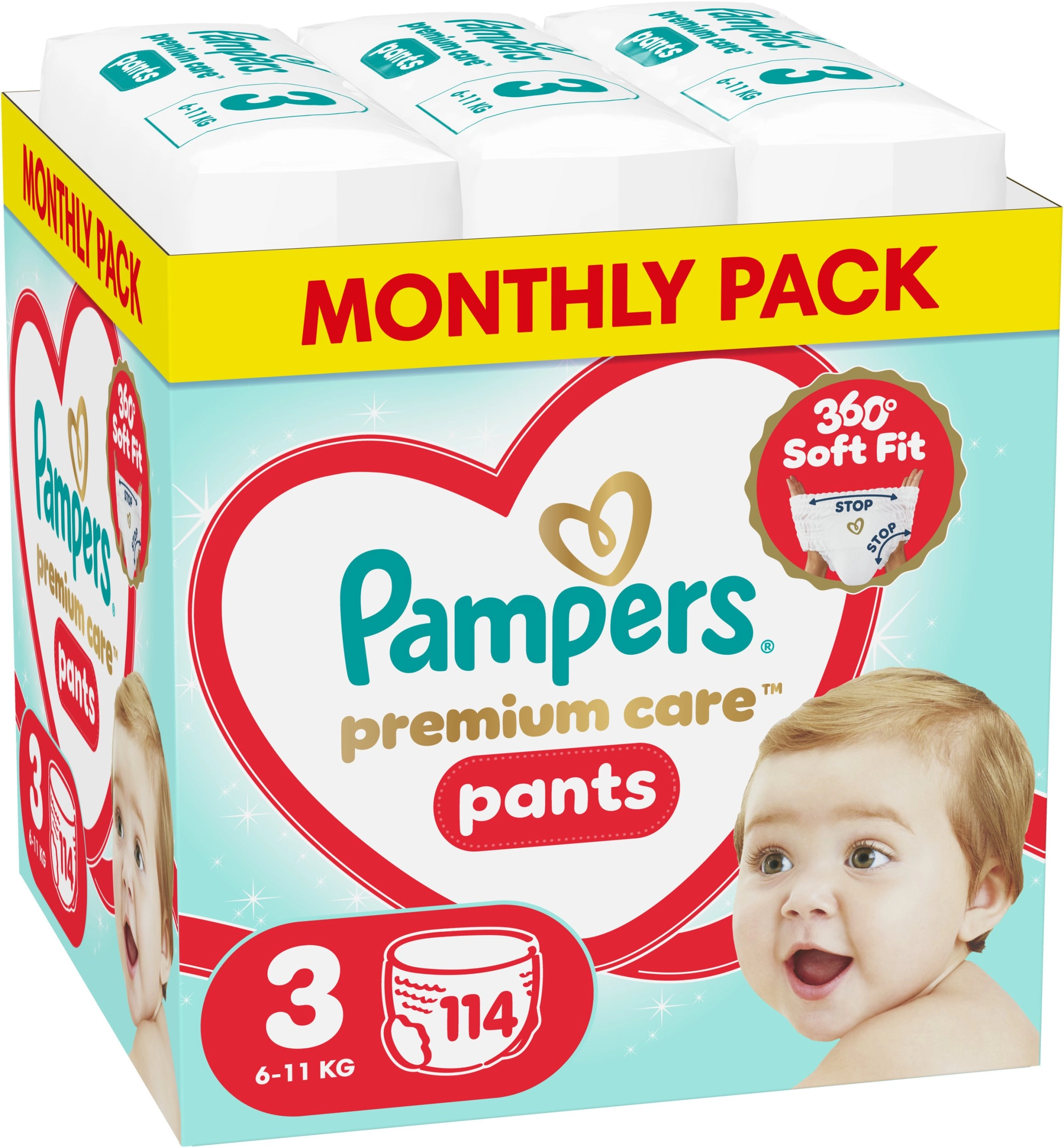 Pampers Diapers Premium Care 3 6-11