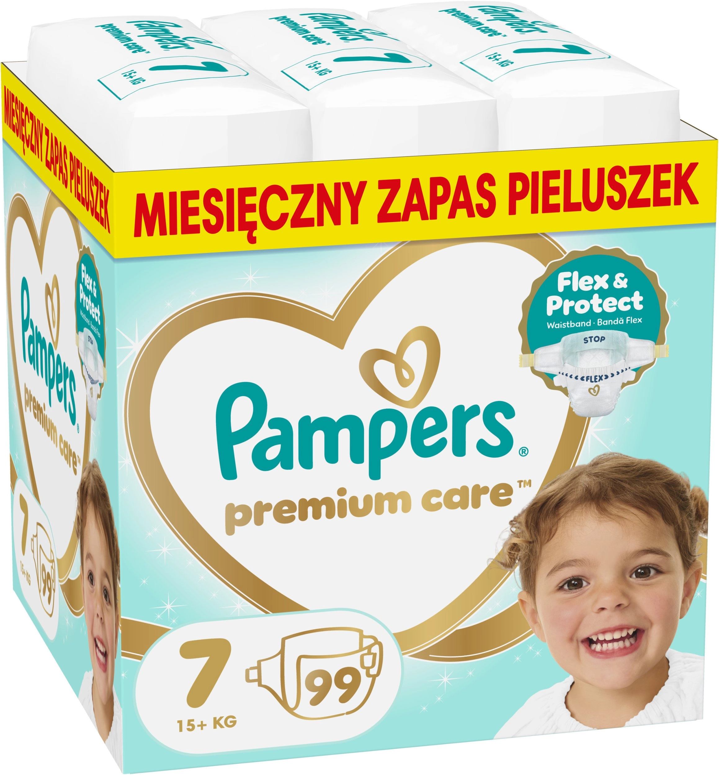 Pampers Pampersy Premium Care 7 15+