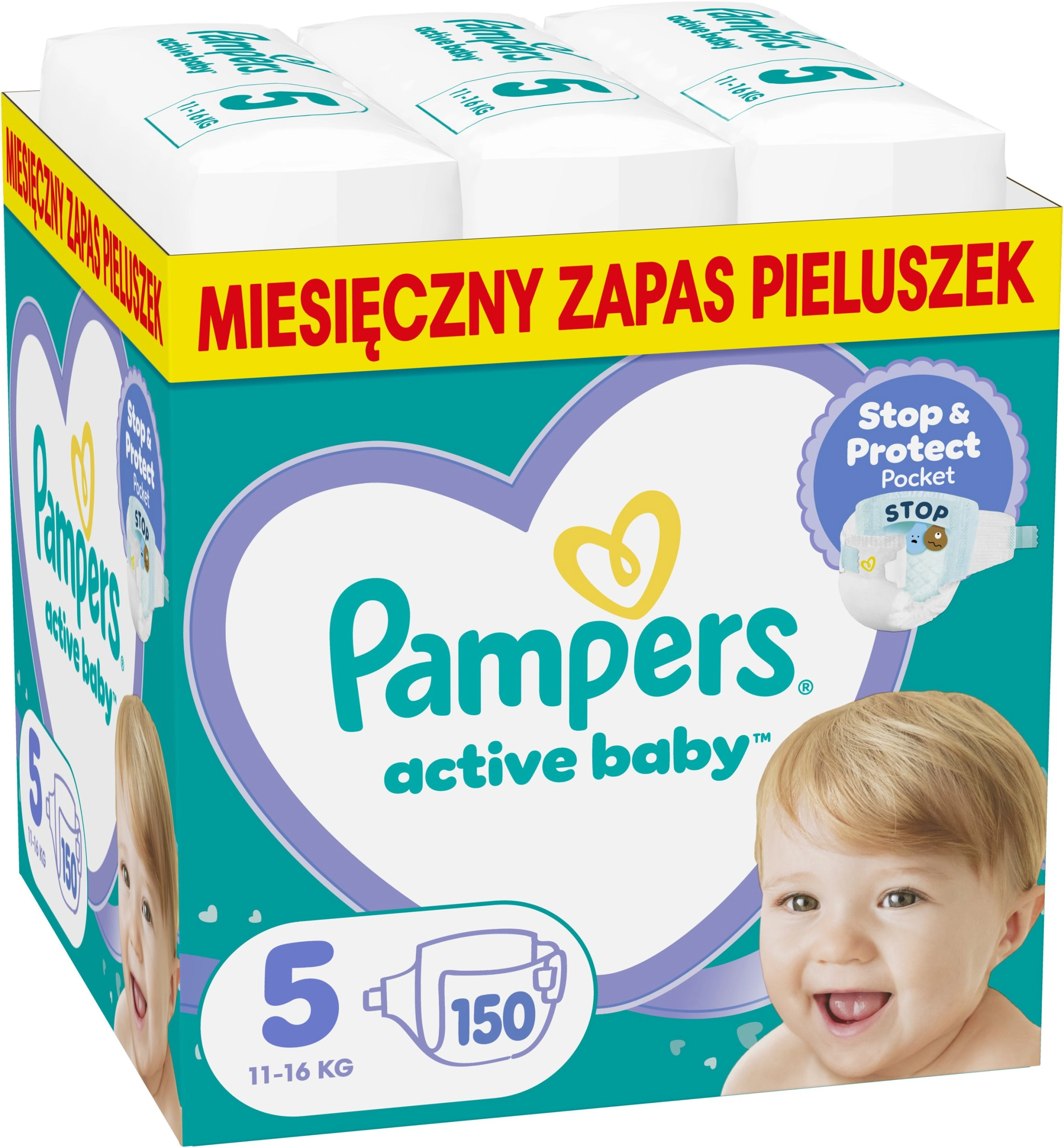 Pampers Pieluchy Active Baby 5  11-16
