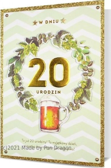 Pass B6 Birthday 20 HM200-2293 5901854965659