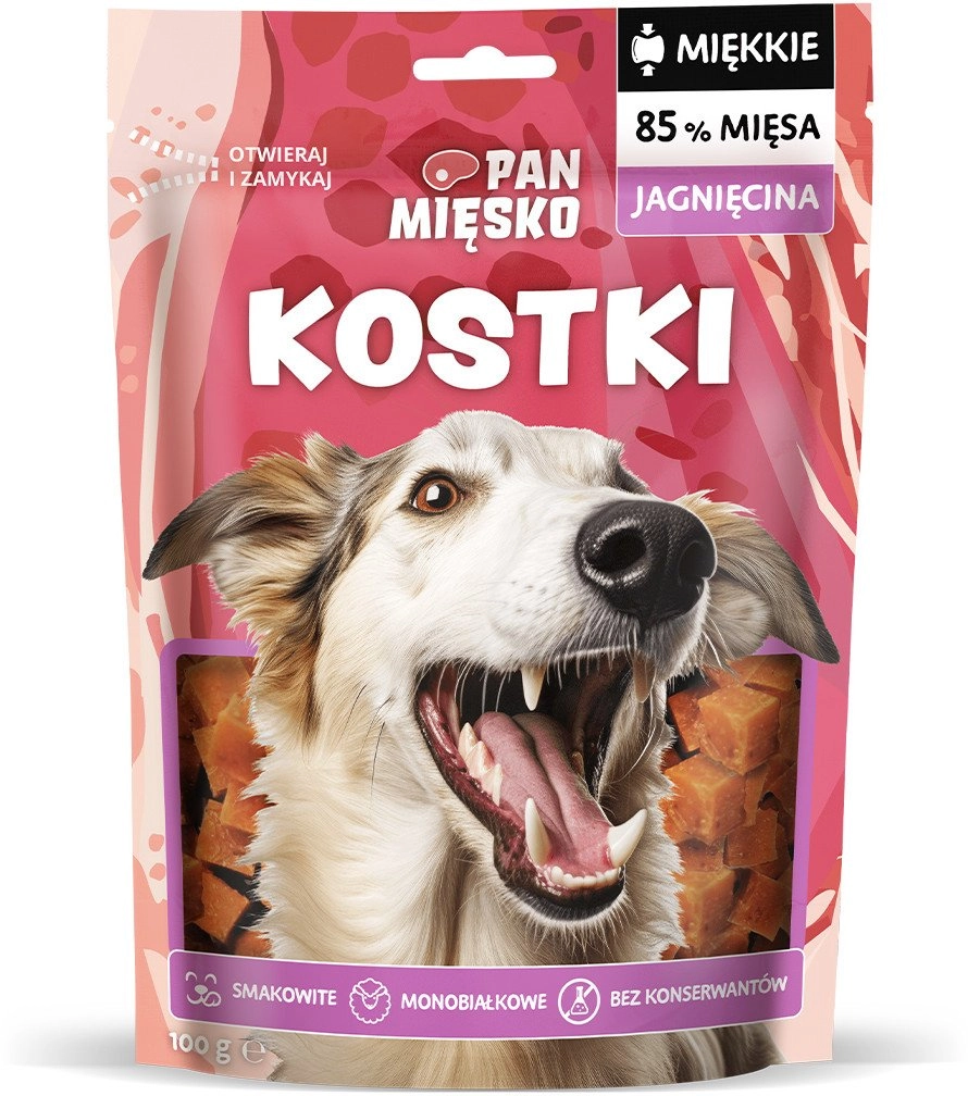 Pan Mięsko Dog treat Lamb cubes