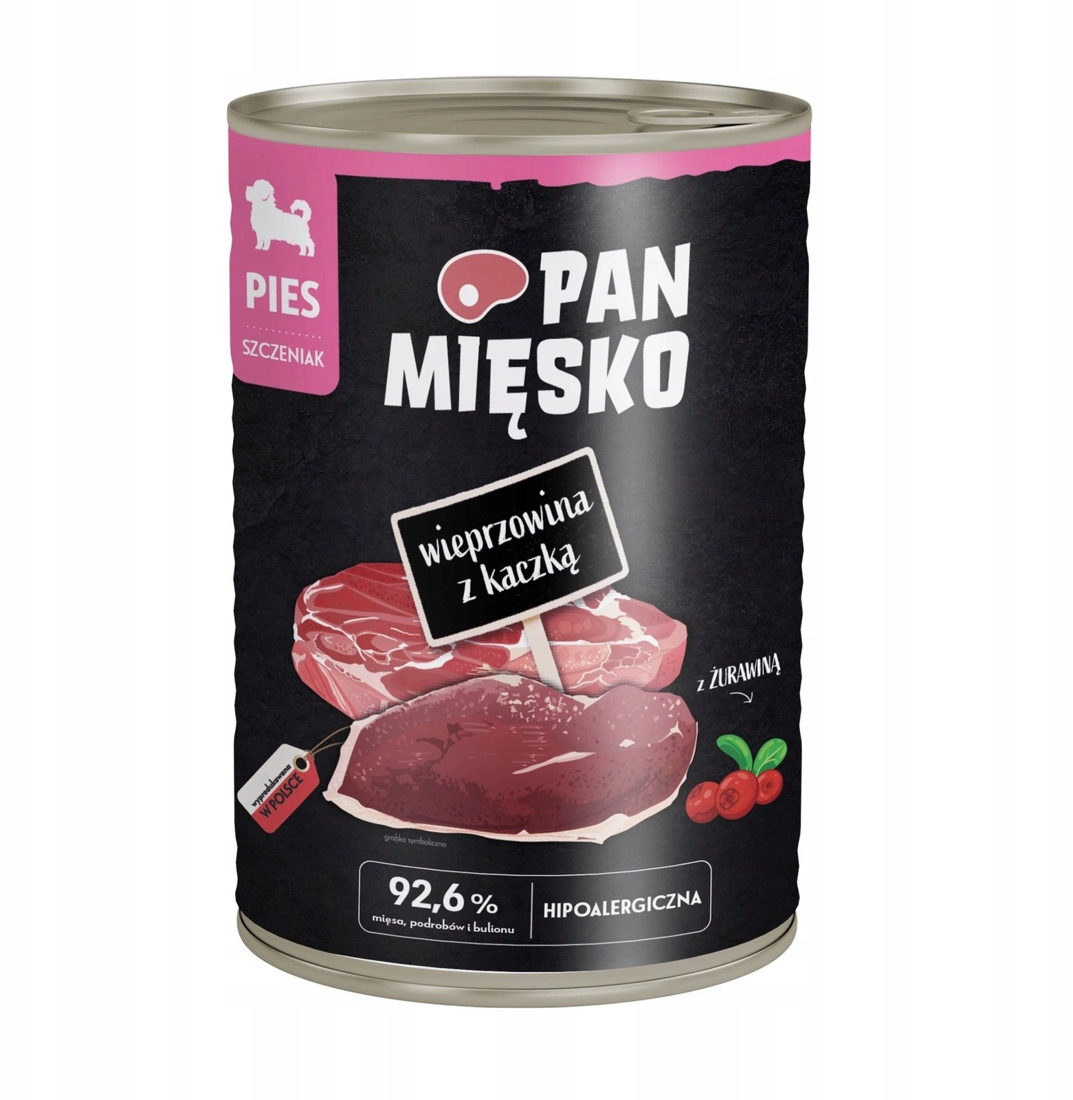 Karma mokra dla psa Wieprzowina z