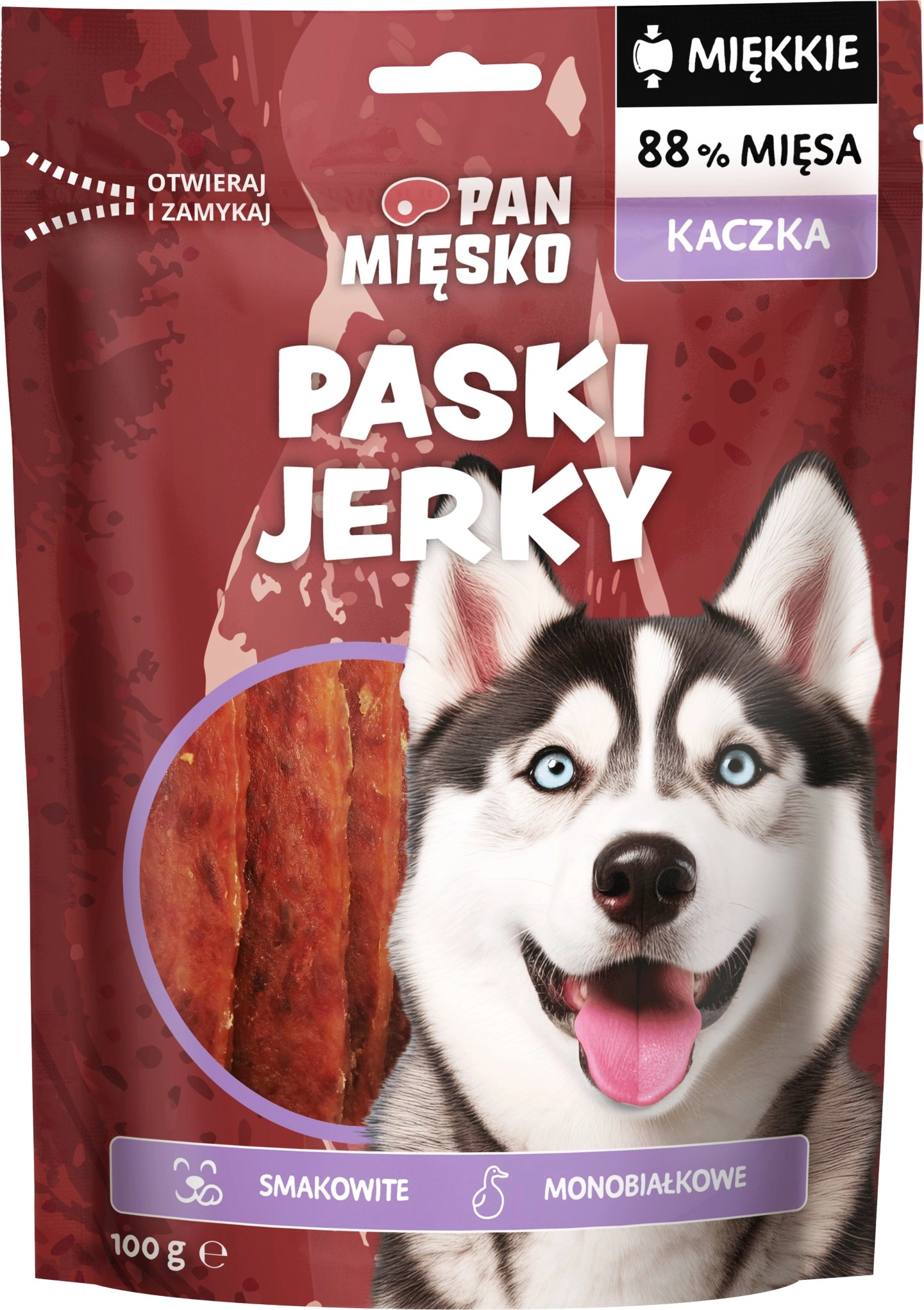 Przysmak dla psa Paski Jerky Kaczka