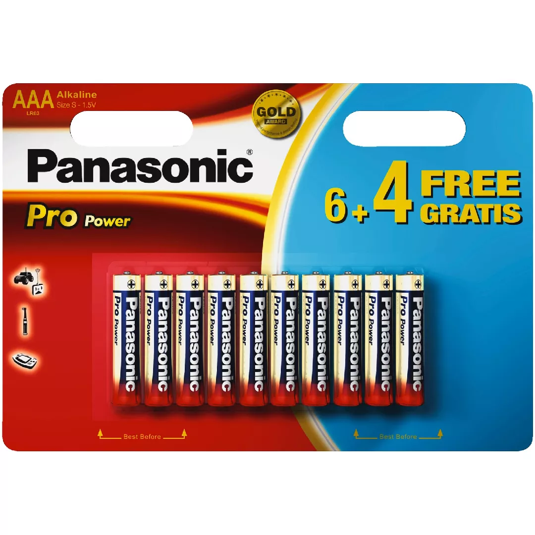 Panasonic Pro Power AAA 6+4 Single-use