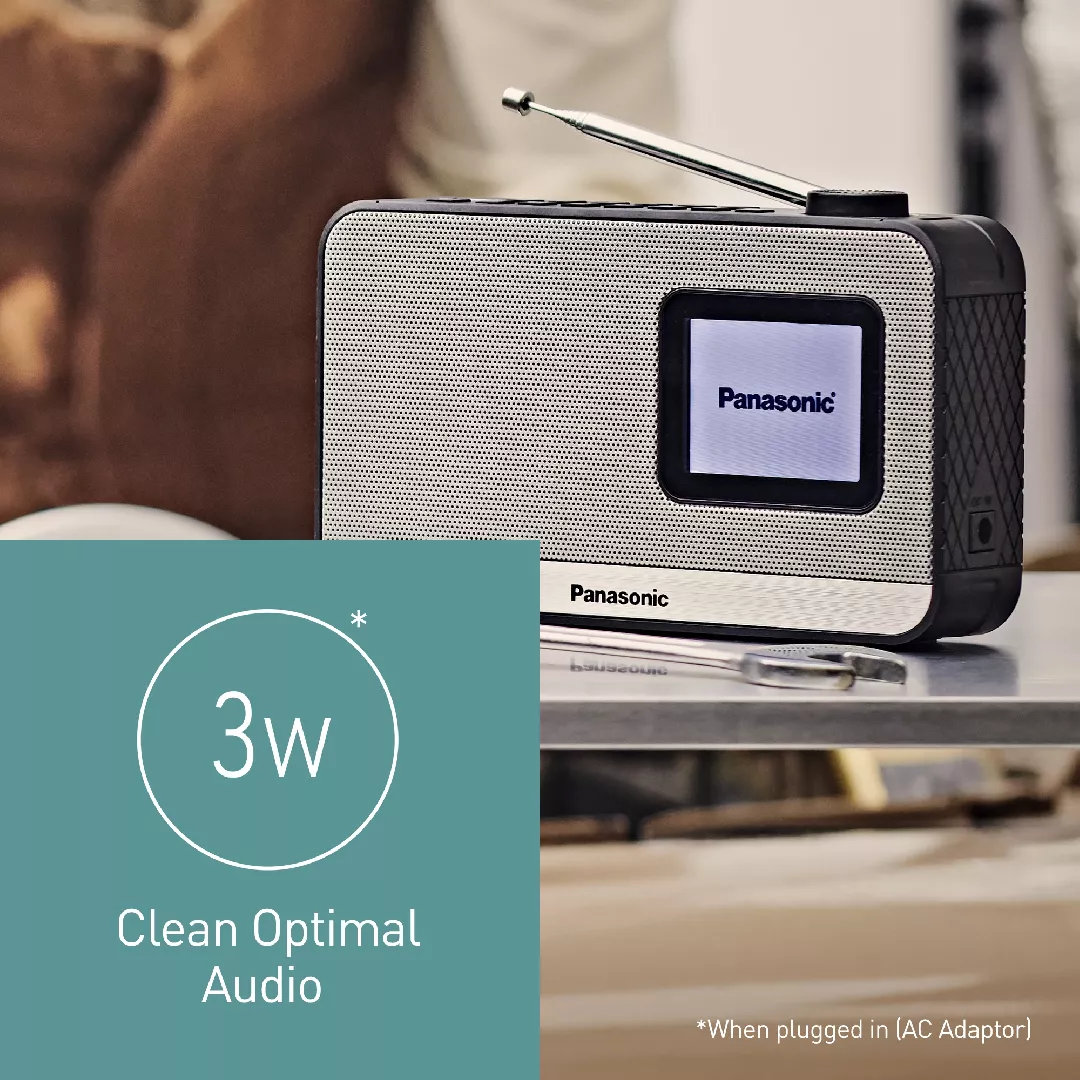 Panasonic RF-D15 Portable Digital Black  Silver
