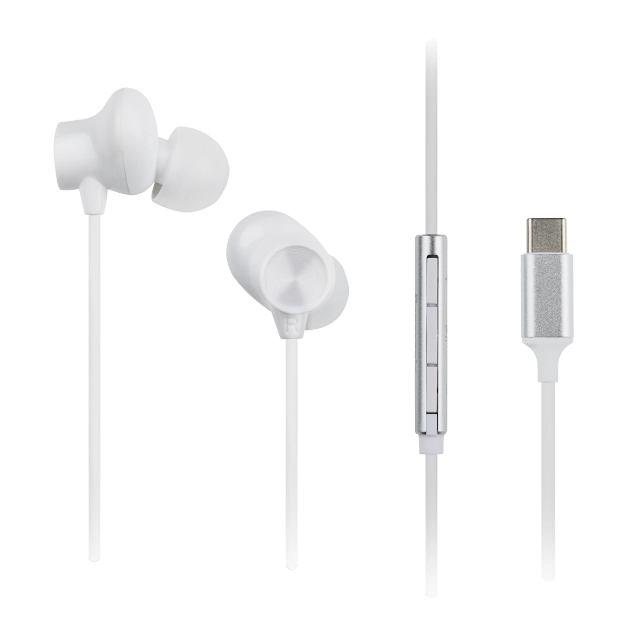 Panasonic RP-TCM225DEW austiņas/austiņas Vadu zvani ausīs/Mūzika USB Type-C Balts
