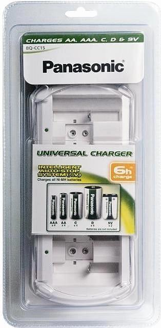 Panasonic charger BQ-CC15 universal BQ-CC15E/1B 5025232672141