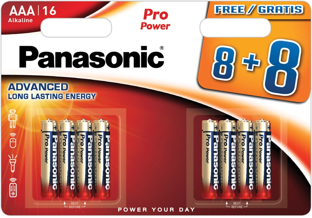 Panasonic Pro Power battery LR03PPG/16B (8+8gb