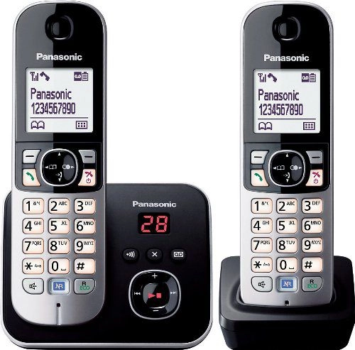 Panasonic landline telephone Black and silver