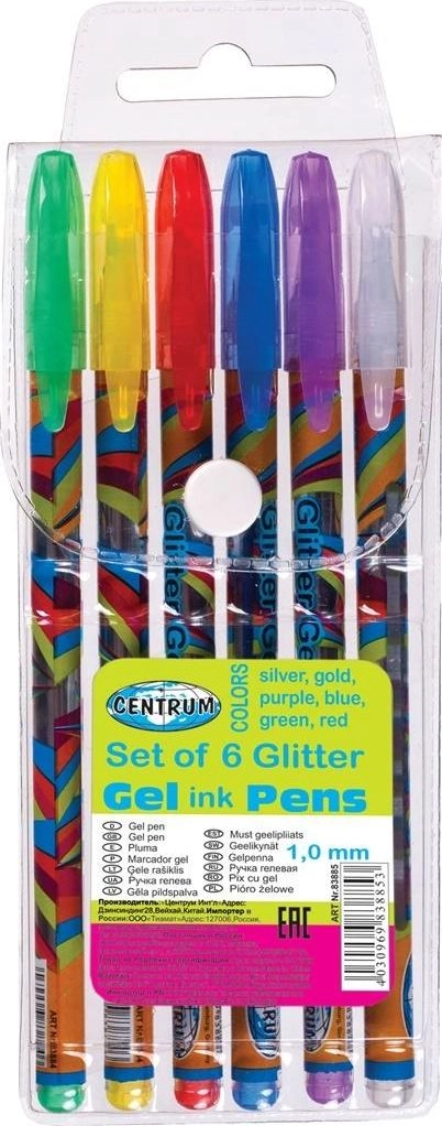 Set of Glitter gel pens 6