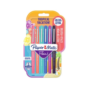 Papermate Flair Tropical Capped gel pen