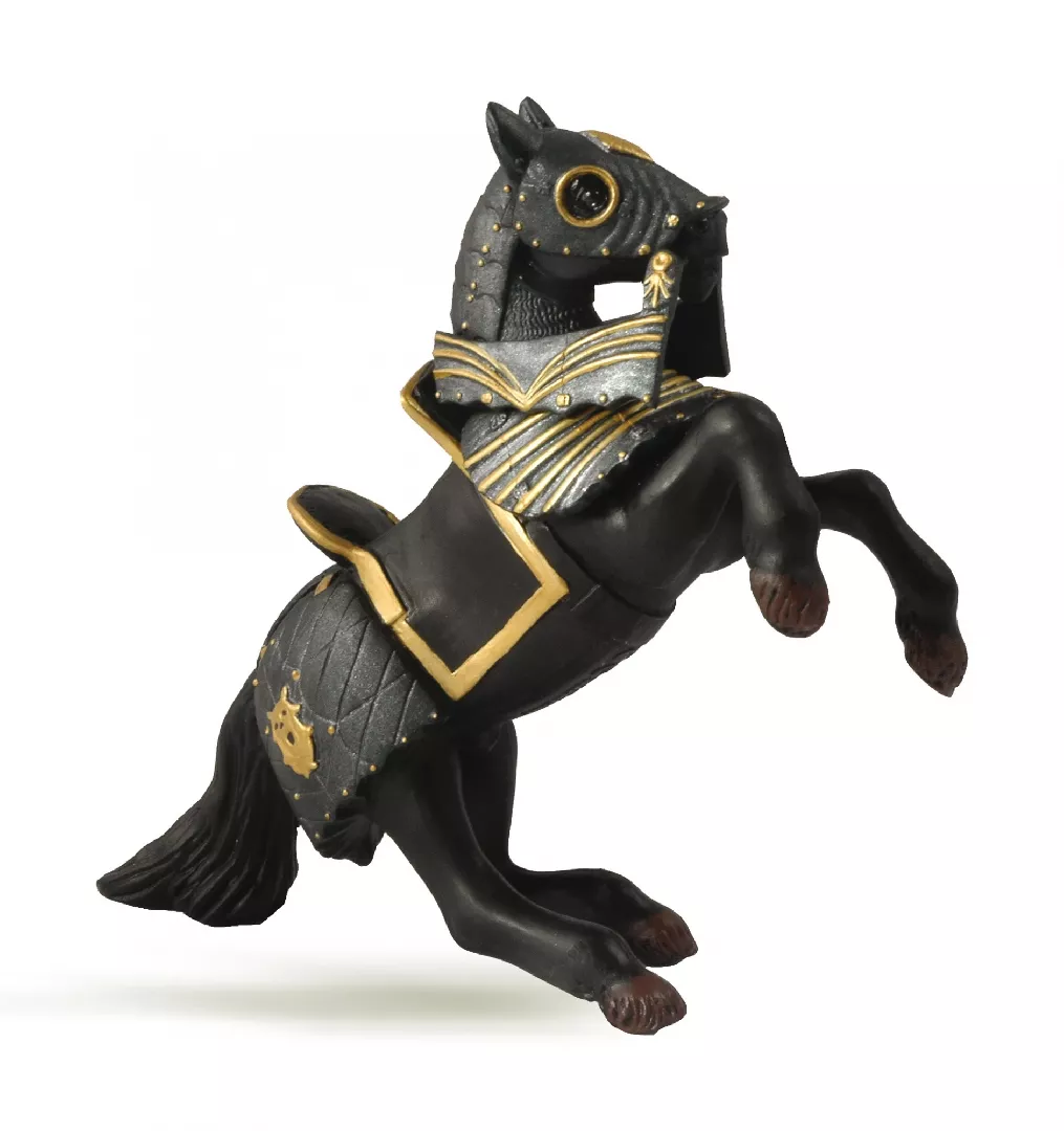Papo Knight In Black Armour Horse