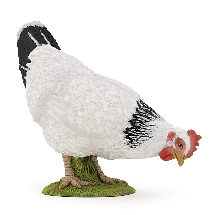 Papo Pecking White Hen 427762 3465000511609