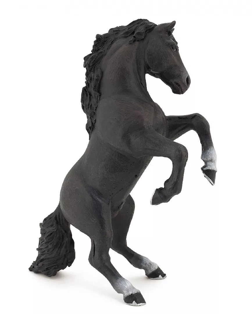 Papo Black Reared Up Horse 401282