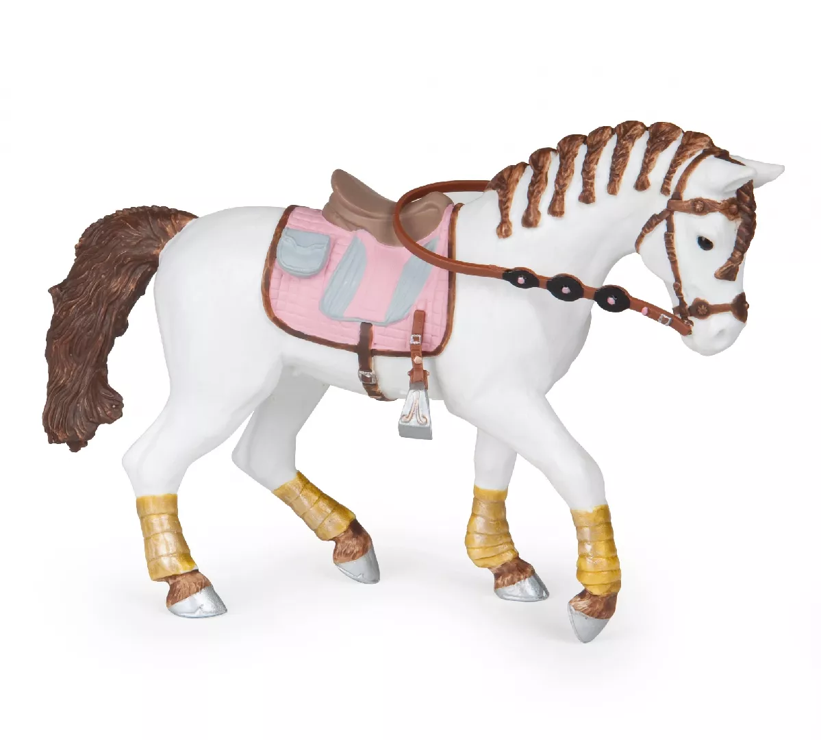 Papo Braided Mane Horse RUSS2128 3465000515256