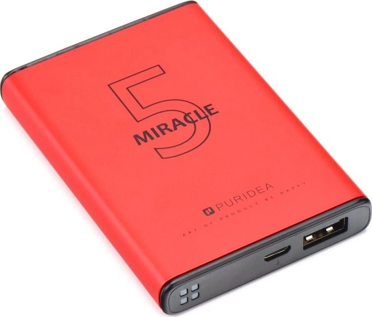Puridea S12 5000mAh power bank gray