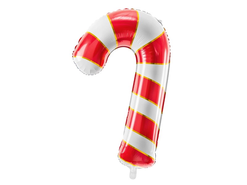 PartyDeco Foil balloon Candy cane 50x82cm