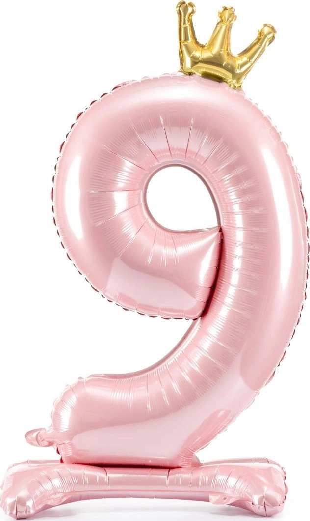 PartyDeco Standing foil balloon 9 light