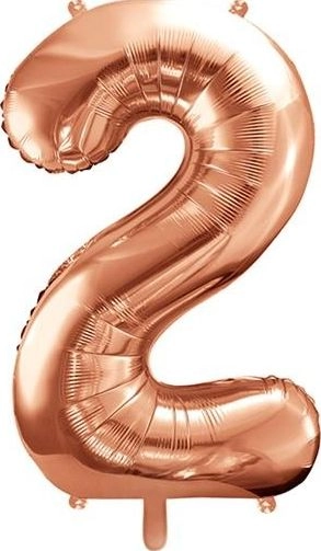 Foil balloon 2 86cm rose gold
