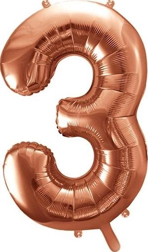 Foil balloon 3 86cm rose gold